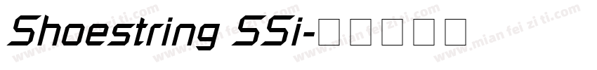 Shoestring SSi字体转换
